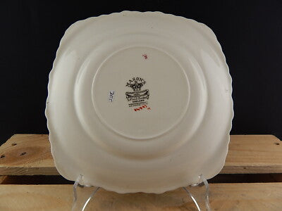 ANTICO RARO VASSOIO PIATTO PORCELLANA MASON'S FRUIT BASKET STAMPATO DIPINTO MANO