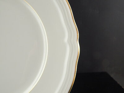 ANTICO SET 6 PIATTI PORCELLANA BIANCA E ORO SELTMANN WEIDEN BAVARIA MARIE LUISE