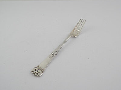 ANTICA RARA FORCHETTA LIBERTY ART NOUVEAU ARGENTATA BAGNO ARGENTO 925 SHEFFIELD