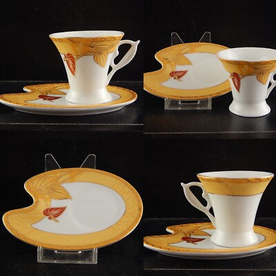 VINTAGE COLLEZIONE ELEGANTE RARA TAZZINA PORCELLANA STILE LIBERTY NOBLES