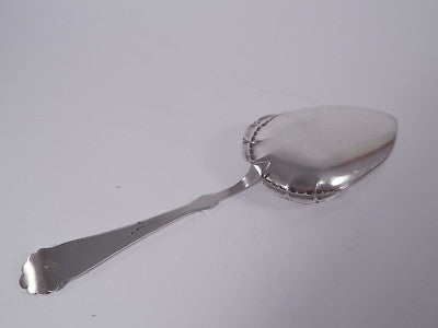 ANTICA PALETTA TORTA ARGENTO SILVER PLATE PRIMI ANNI 1900 ART NOUVEAU LIBERTY