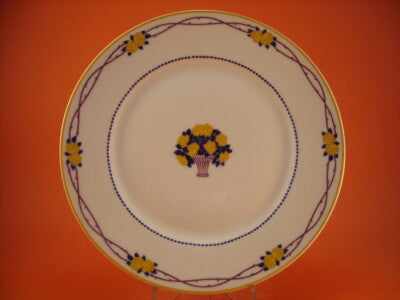 ART DECO PIATTO PORCELLANA FRANCESE GEO ROUARD 34 Av. de l'opera Paris