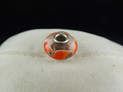 VINTAGE CIONDOLO CHARM TROLLBEADS VETRO DANISH COPENHAGEN DESIGN PRE 2000 #8