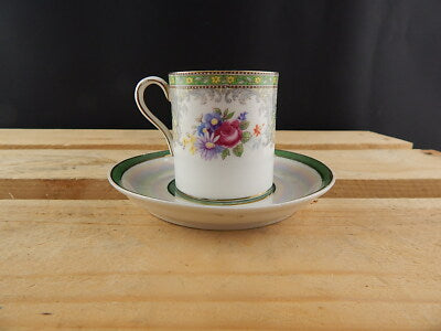 ANTICO MIX&MATCH PORCELLANA TAZZA GEORGIAN SHELLEY PIATTINO A LUSTRO COLLEZIONE