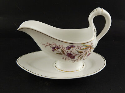 ANTICA HAVILAND LIMOGES SALSIERA PORCELLANA FINE 800 ART NOUVEAU DECORO FIORI