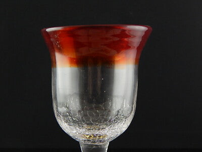 VINTAGE BICCHIERE CALICE VETRO SOFFIATO MURANO VENEZIA COLLEZIONE