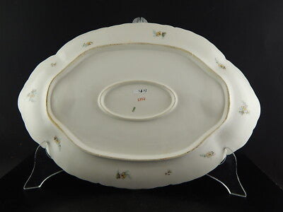 ANTICO RARO VASSOIO ARROSTO PORCELLANA FORMA AMERICA GINORI DOCCIA EPOCA LIBERTY