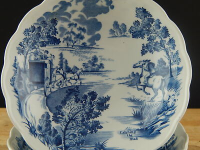 ANTICO 6 CIOTOLE MACEDONIA PORCELLANA RIDGWAY 1792 STAFFORDSHIRE COACHING DAYS