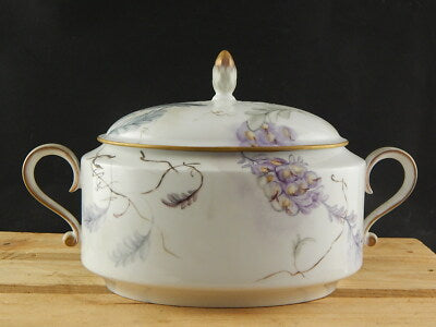 VINTAGE RARA HEINRICH GERMANY ZUPPIERA CENTROTAVOLA PORCELLANA DIPINTA A MANO