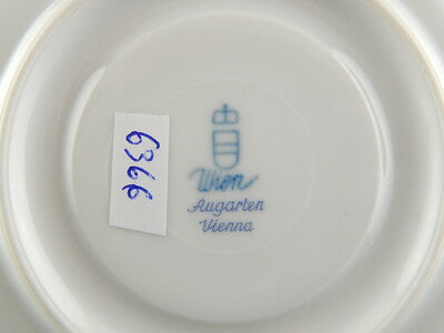 PREZIOSO TRIO TAZZA TÈ PORCELLANA AUGARTEN VIENNA MARIA THERESIA VERDE IMPERO