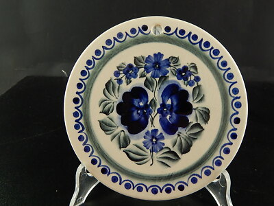 ANTICA PLACCA SOTTO PENTOLA CERAMICA WLOCLAWEK FAJANS POLONIA DIPINTA A MANO