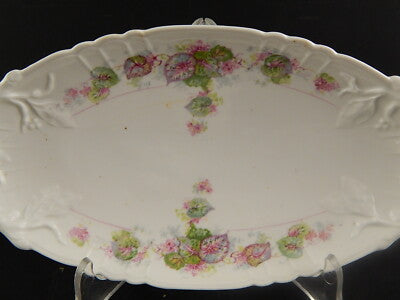 ANTICO VASSOIO RAVIERA PIATTO PORCELLANA GINORI DOCCIA FORMA NAPOLI LIBERTY