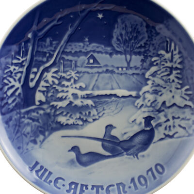 ROYAL COPENHAGEN BING&GRONDAHL PIATTO DI NATALE 1970 ORIGINALE PORCELLANA PRIMA