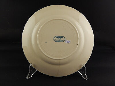 ANTICO PIATTO CERAMICA SARREGUEMINES U&C FINE 800 ART NOUVEAU ESTREES #8169