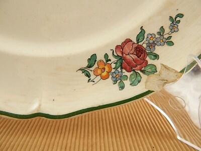ANTICO PIATTO CERAMICA VECCHIA STRASBURGO VILLEROY&BOCH METTLACH FINE 1800 #1