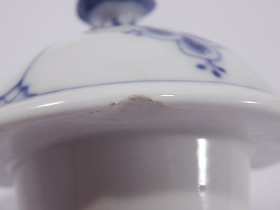 ANTICA CAFFETTIERA PORCELLANA ROYAL COPENHAGEN BLUE FLUTED COFFEE POT 1930