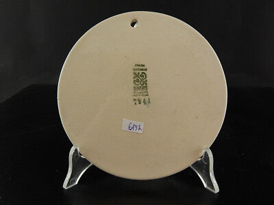 ANTICA PLACCA SOTTO PENTOLA CERAMICA WLOCLAWEK FAJANS POLONIA DIPINTA A MANO