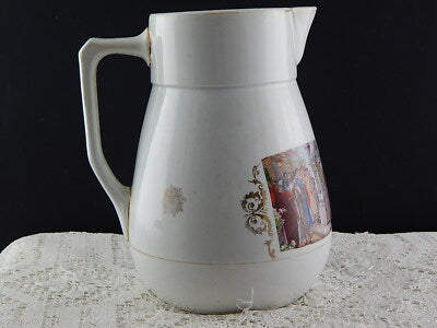 ANTICA BROCCA VERSATOIO CERAMICA RICHARD MILANO DECORO STILE IMPERO DEL 1929