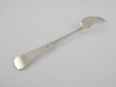 ANTICA RARA FORCHETTA LIBERTY ART NOUVEAU ARGENTATA BAGNO ARGENTO 925 SHEFFIELD