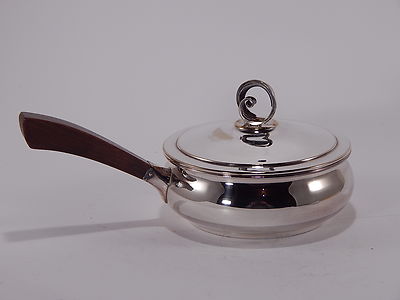 VINTAGE SALSIERA SAUCE PAN TEGAMINO CON COPERCHIO ARGNTO SILVER PLATE