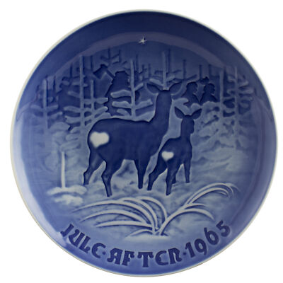 ROYAL COPENHAGEN BING&GRONDAHL PIATTO DI NATALE 1965 ORIGINALE PORCELLANA PRIMA