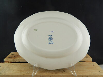 WEDGWOOD&CO VINTAGE VASSOIO PIATTO PORTATA SEMI PORCELLANA META' 900 COUNTRYSIDE