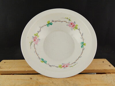 ANTICO 1800 ART NOUVEAU CATINO BROCCA PORCELLANA GINORI DOCCIA GHIRLANDA ROSE