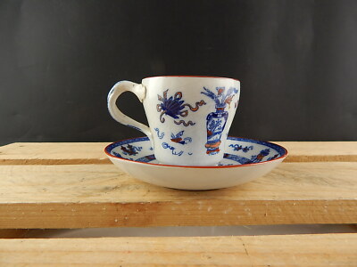 ANTICO 1850 SET PORCELLANA TAZZA E PIATTO MINTON STOKE STAFFORDSHIRE WOODSEAT