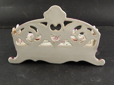 ANTICO CALAMAIO PORCELLANA DIPINTO A MANO ART NOUVEAU LIBERTY PRIMO 900