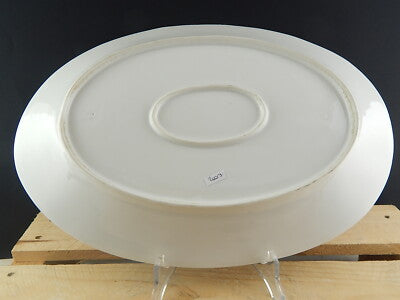 ANTICO VASSOIO RAVIERA PORCELLANA GINORI METÀ 800 DIPINTO A MANO FIORI DI CAMPO