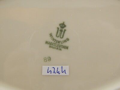 ANTICO 1950 ROCAILLE VASSOIO RAVIERA PIATTO PORCELLANA WINTERLING BAVARIA