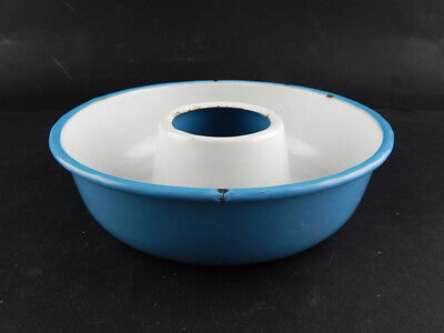 ANTICA FORMELLA CIAMBELLA LATTA METALLO SMALTATO SHABBY CHIC COLLEZIONE CUCINA