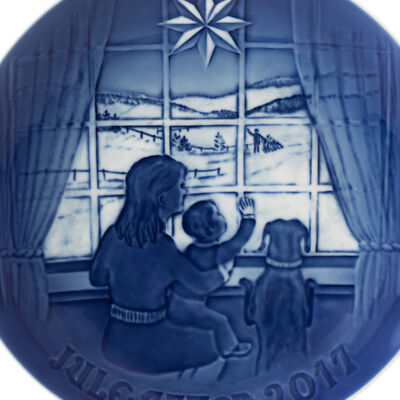 ROYAL COPENHAGEN BING&GRONDAHL PIATTO DI NATALE 2017 ORIGINALE PORCELLANA PRIMA