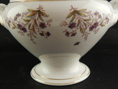 ANTICA LIMOGES HAVILAND ZUPPIERA CENTROTAVOLA PORCELLANA FINE 800 ART NOUVEAU #