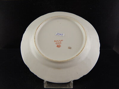 ANTICO PIATTO PORCELLANA LIBERTY DIPINTO A KAUFFMANN COLLEZIONE