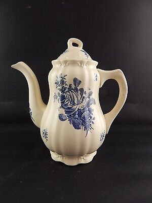 ART NOUVEAU ANTICA CAFFETTIERA CERAMICA BOCH FRERES LA LOUVRIERE DECORO RHODIA