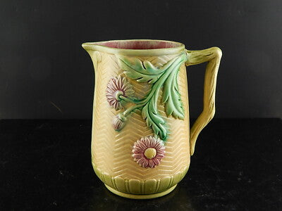 ANTICA ART NOUVEAU BROCCA O CARAFFA BARBOTINE CERAMICA STILE D’ONNAING FRANCIA