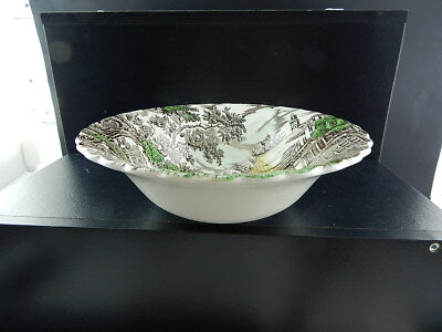 VINTAGE CERAMICA SERVIZIO DESSERT 13 PZ THE HUNTER MYOTT ENGLAND IL CACCIATORE