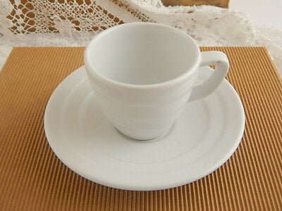PORCELLANA BIANCA TAZZINA CAFFE' RICHARD GINORI ANNI 60 MADE IN ITALY COLLEZIONE