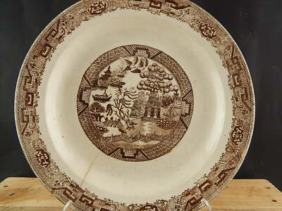 ANTICO VASSOIO PIATTO PORTATA COLLEZIONE WILLOW CERAMICA RICHARD MILANO