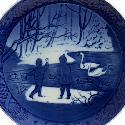 ROYAL COPENHAGEN PIATTO DI NATALE 1987 PORCELLANA COPENAGHEN ORIGINALE PRIMA SCE