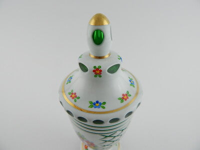 ANTICA PREZIOSA URNA VASO BIEDERMEIER AUTENTICO VETRO ART GLASS HOFFMANN