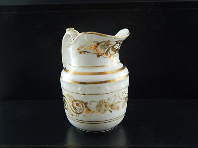 ANTICO PREZIOSO SERVIZIO CAFFÈ PORCELLANA BIANCA ORO IMPERO VECCHIO PARIGI 800