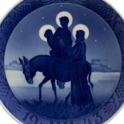 ROYAL COPENHAGEN PIATTO DI NATALE 1943 ORIGINALE PORCELLANA PRIMA SCELTA