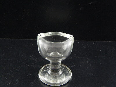 ANTICO RARO ORIGINALE BICCHIERE VETRO SPESSO SOFFIATO LAVA OCCHIO