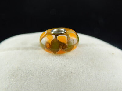 VINTAGE CIONDOLO CHARM TROLLBEADS VETRO DANISH COPENHAGEN DESIGN PRE 2000 #3