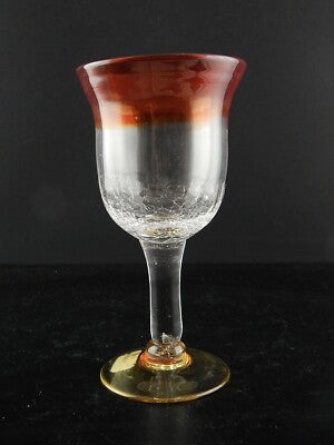 VINTAGE BICCHIERE CALICE VETRO SOFFIATO MURANO VENEZIA COLLEZIONE