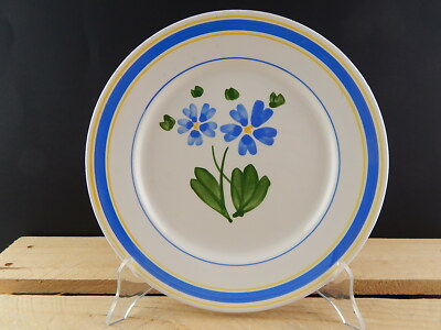 ARTE POVERA RARO ANTICO AUTENTICO PIATTO CERAMICA MONDOVI' DIPINTO A MANO