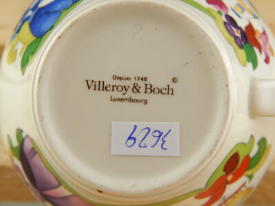 VINTAGE PORCELLANA VILLEROY&BOCH TAZZA DISEGNO MONGOLFIERA