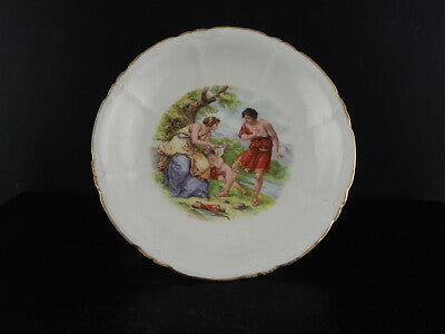 ANTICA ALZATA FRUTTIERA PORCELLANA RICHARD GINORI DECORO MITOLOGICO DEL 1927